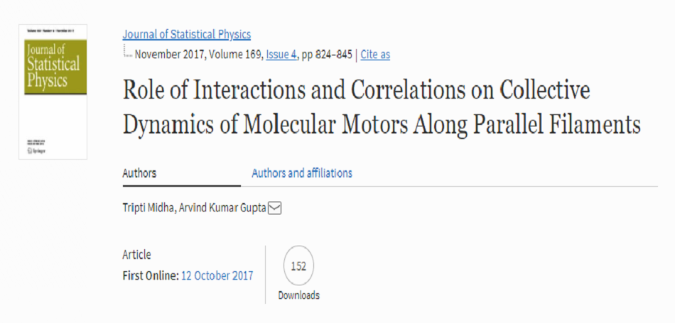 Role of Interactions and Correlations on Collective Dynamics of Molecular Motors Along Parallel Filaments.