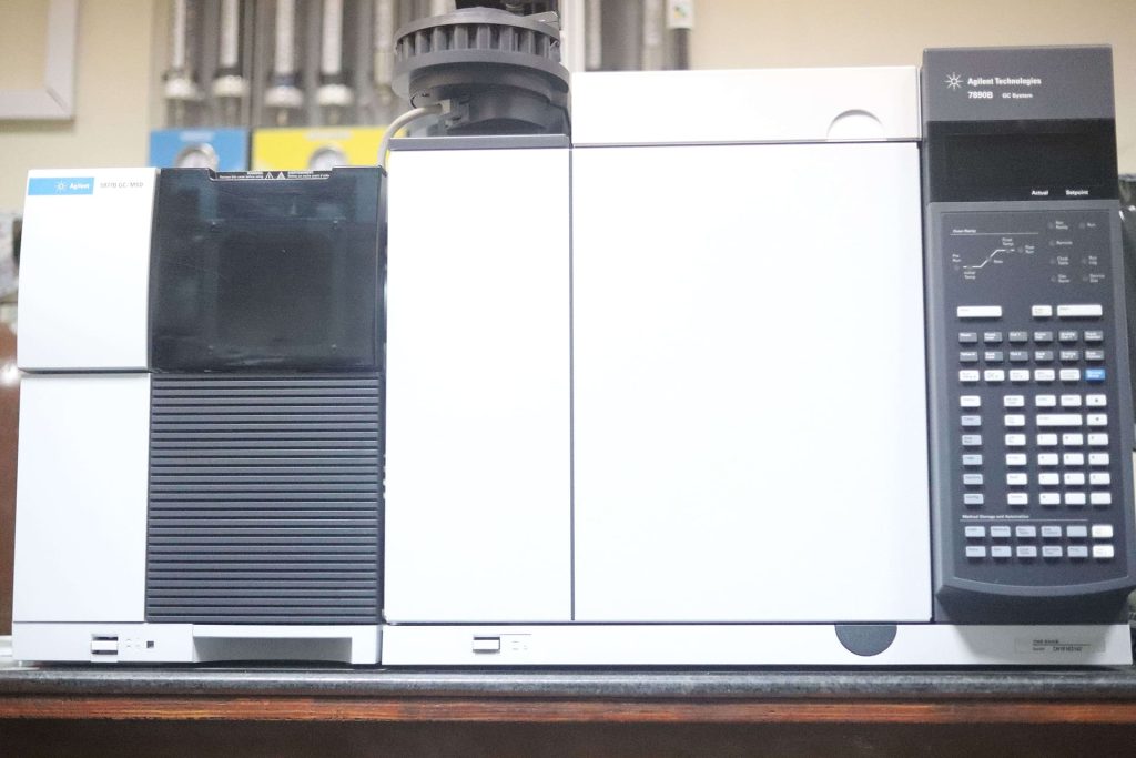 GC/MS, Agilent 7890B Gas Chromatograph & 5977A Mass Selective Detector, IIT Ropar, Department of Chemical Engineering, GCMS