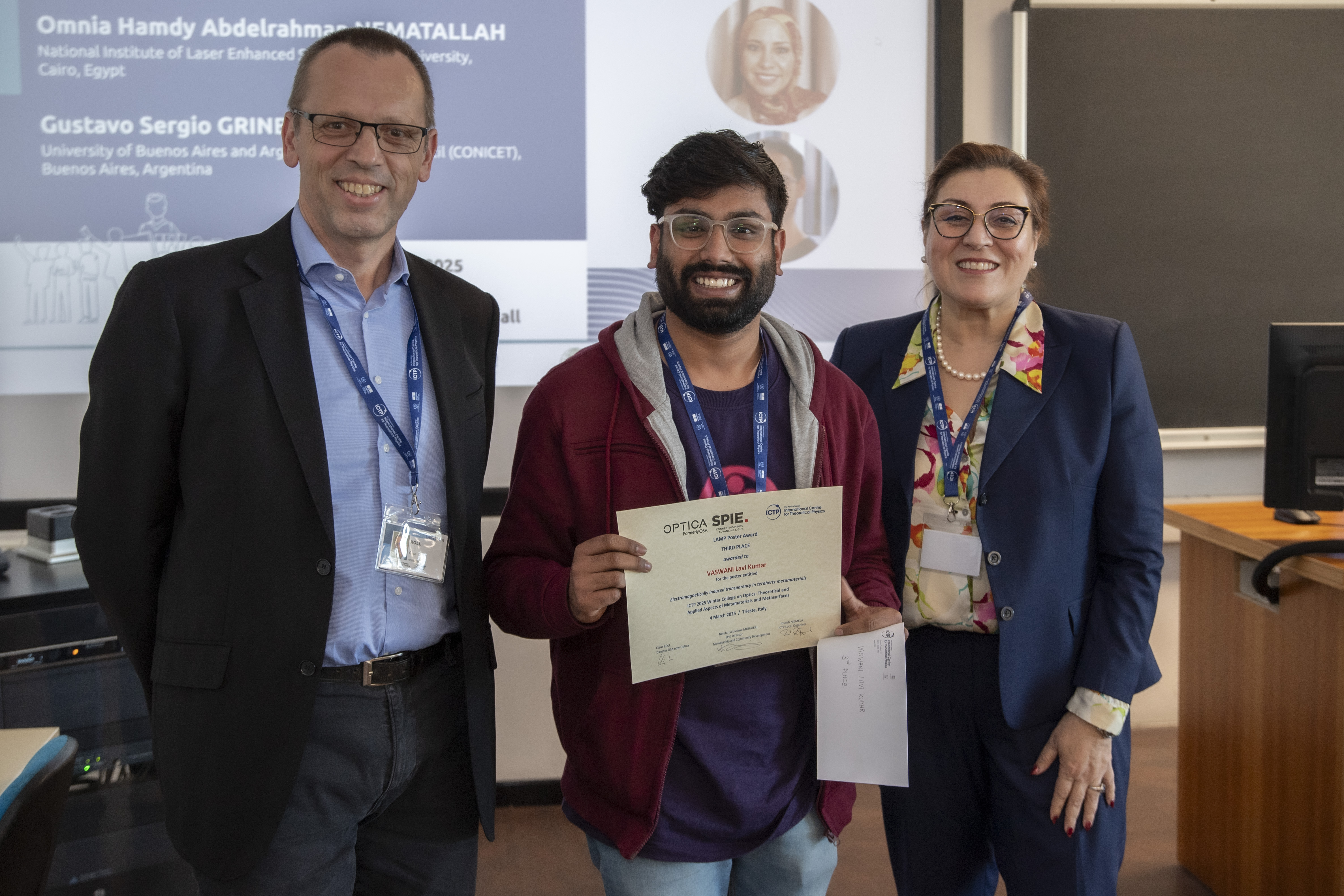 Best poster Award at ICTP-2025